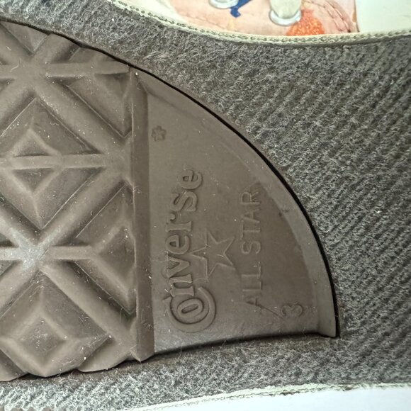 Converse All Star Pink with Glitter Balloons, Size Girls 3 or Womens 5 - Picture 8 of 10